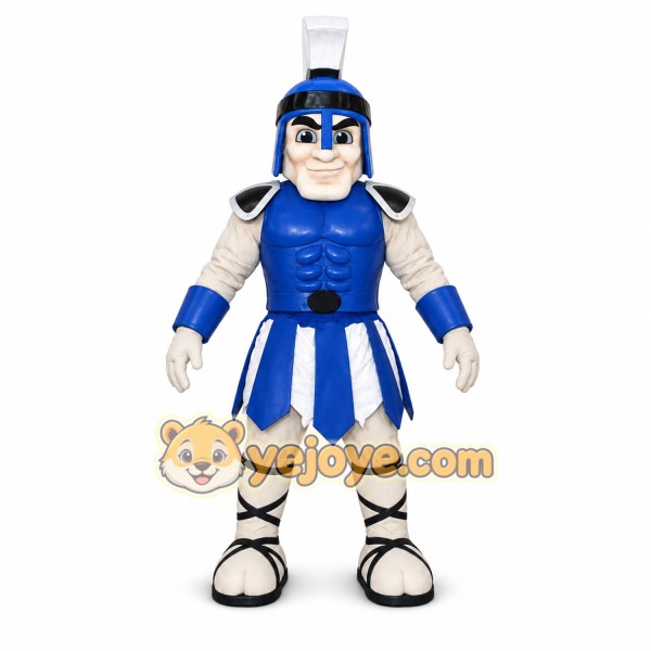 Blue Spartan Mascot Costume for Events and Parades