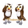Owl Mascot Costume for Kids and Adults Brown Color