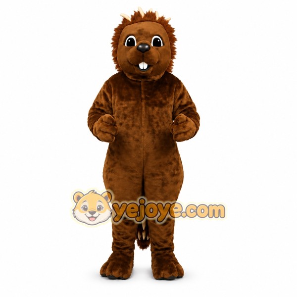 Brown Porcupine Mascot Costume Brown Porcupine Mascot Costume