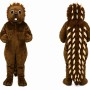 Brown Porcupine Mascot Costume