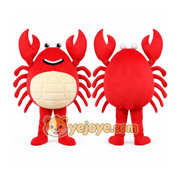 Red Crab Mascot Costume for Kids and Adults