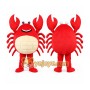 Red Crab Mascot Costume for Kids and Adults