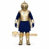 Blue Knight Mascot Costume with Gold Accents Blue Knight Mascot Costume with Gold Accents