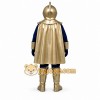 Blue Knight Mascot Costume with Gold Accents Blue Knight Mascot Costume with Gold Accents