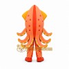 Orange Squid Mascot Costume for Parties and Events Orange Squid Mascot Costume for Parties and Events