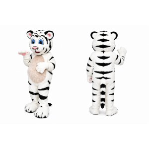 White Tiger Mascot Costume for Kids and Adults