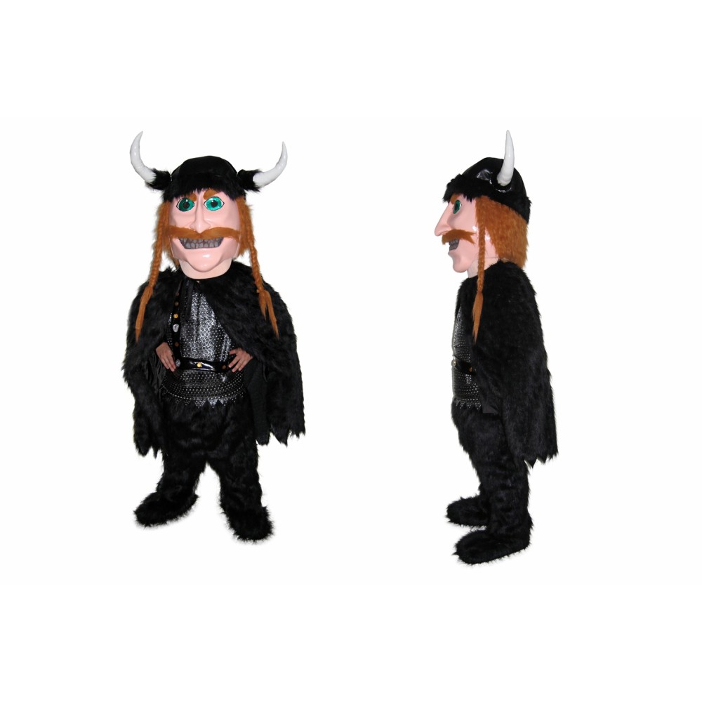 Black Viking Mascot Costume