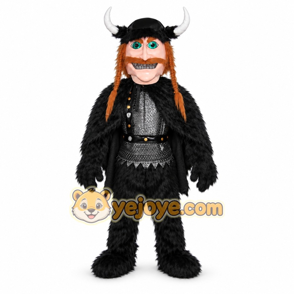 Black Viking Mascot Costume