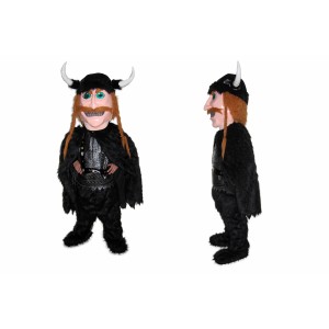 Black Viking Mascot Costume