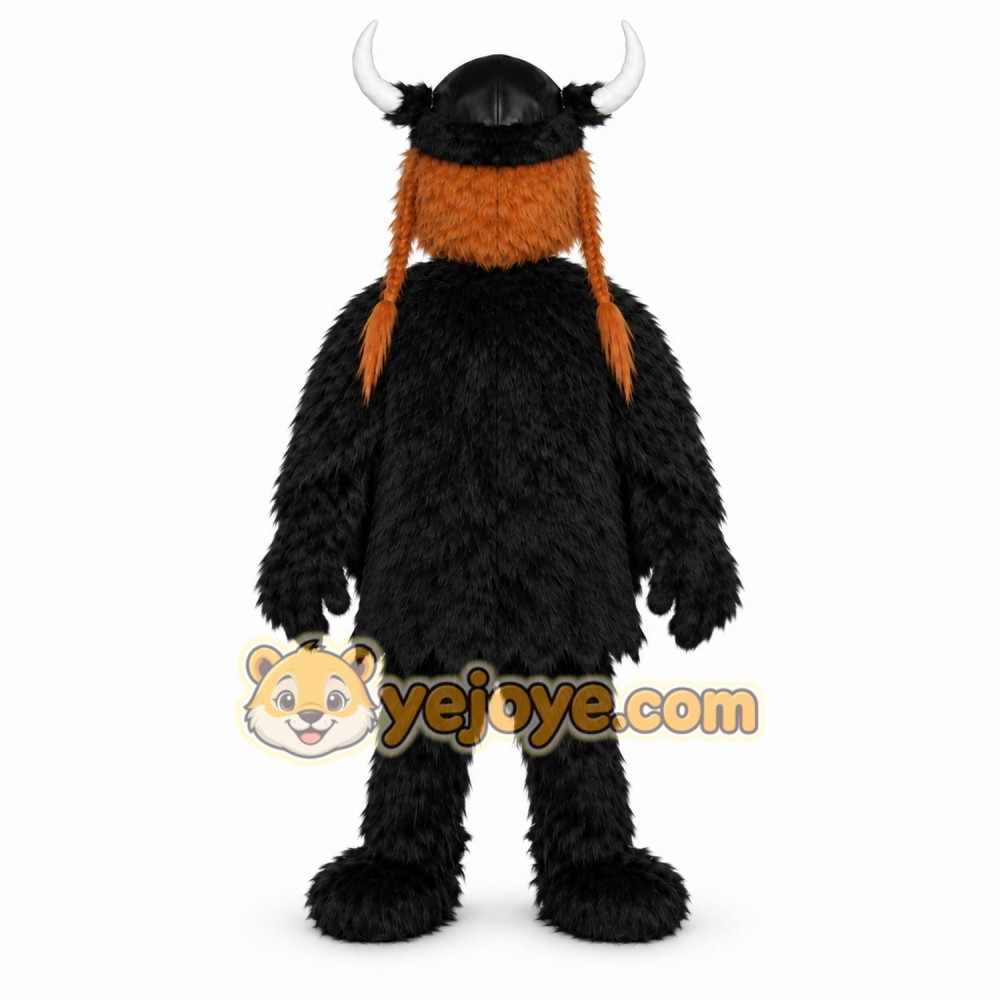 Black Viking Mascot Costume