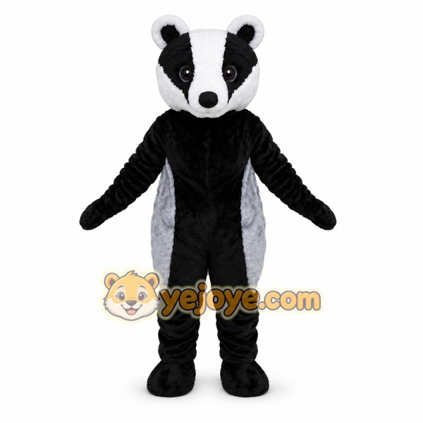 Black Badger Mascot Costume for Kids and Adults Black Badger Mascot Costume for Kids and Adults