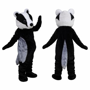 Black Badger Mascot Costume for Kids and Adults