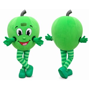 Green Apple Mascot Costume for Parties and Events