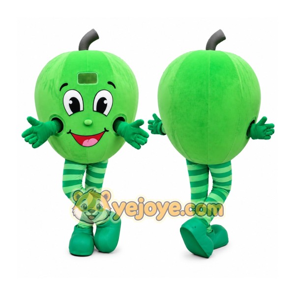 Green Apple Mascot Costume for Parties and Events