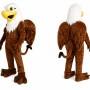 Brown Eagle Mascot Costume