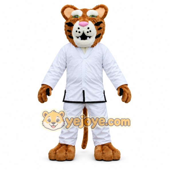 Tiger Mascot Costume in White and Brown Color Tiger Mascot Costume in White and Brown Color