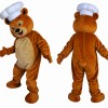 Brown Bear Chef Mascot Costume