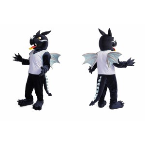 Black Dragon Mascot Costume