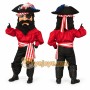 Red Pirate Mascot Costume for Parties and Events