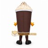 Brown Coffee Cup Mascot Costume Brown Coffee Cup Mascot Costume