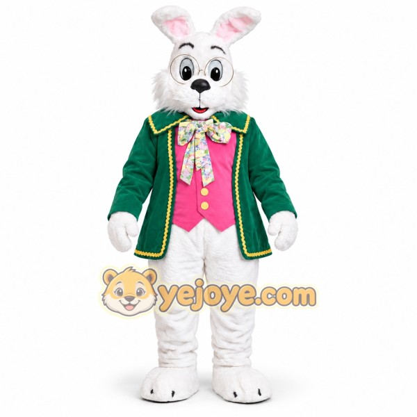 Green Rabbit Mascot Costume
