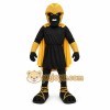 Black and Yellow Knight Mascot Costume Superhero Outfit Black and Yellow Knight Mascot Costume Superhero Outfit