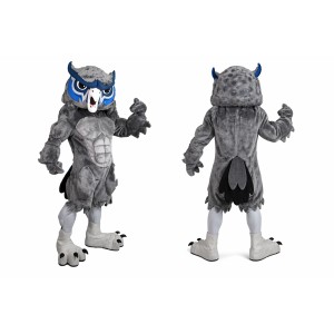 Gray Owl Mascot Costume