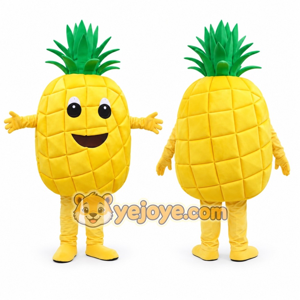 Yellow Pineapple Mascot Costume for Kids and Adults Yellow Pineapple Mascot Costume for Kids and Adults