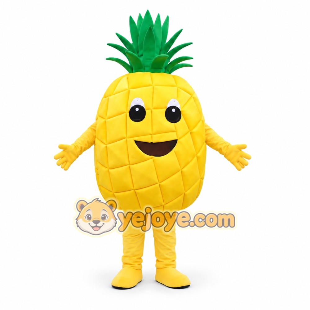 Yellow Pineapple Mascot Costume for Kids and Adults Yellow Pineapple Mascot Costume for Kids and Adults