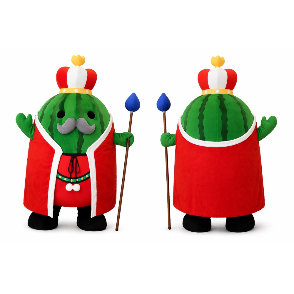 Green Watermelon King Mascot Costume