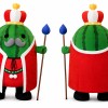 Green Watermelon King Mascot Costume