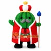 Green Watermelon King Mascot Costume Green Watermelon King Mascot Costume