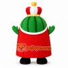 Green Watermelon King Mascot Costume Green Watermelon King Mascot Costume