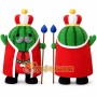 Green Watermelon King Mascot Costume