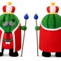 Green Watermelon King Mascot Costume