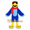 Blue Eagle Mascot Costume with Red Scarf Blue Eagle Mascot Costume with Red Scarf