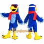 Blue Eagle Mascot Costume with Red Scarf