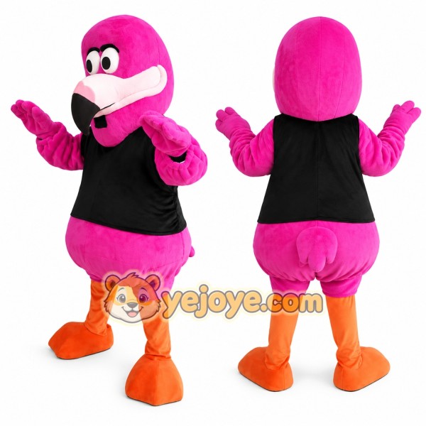 Pink Flamingo Mascot Costume for Events