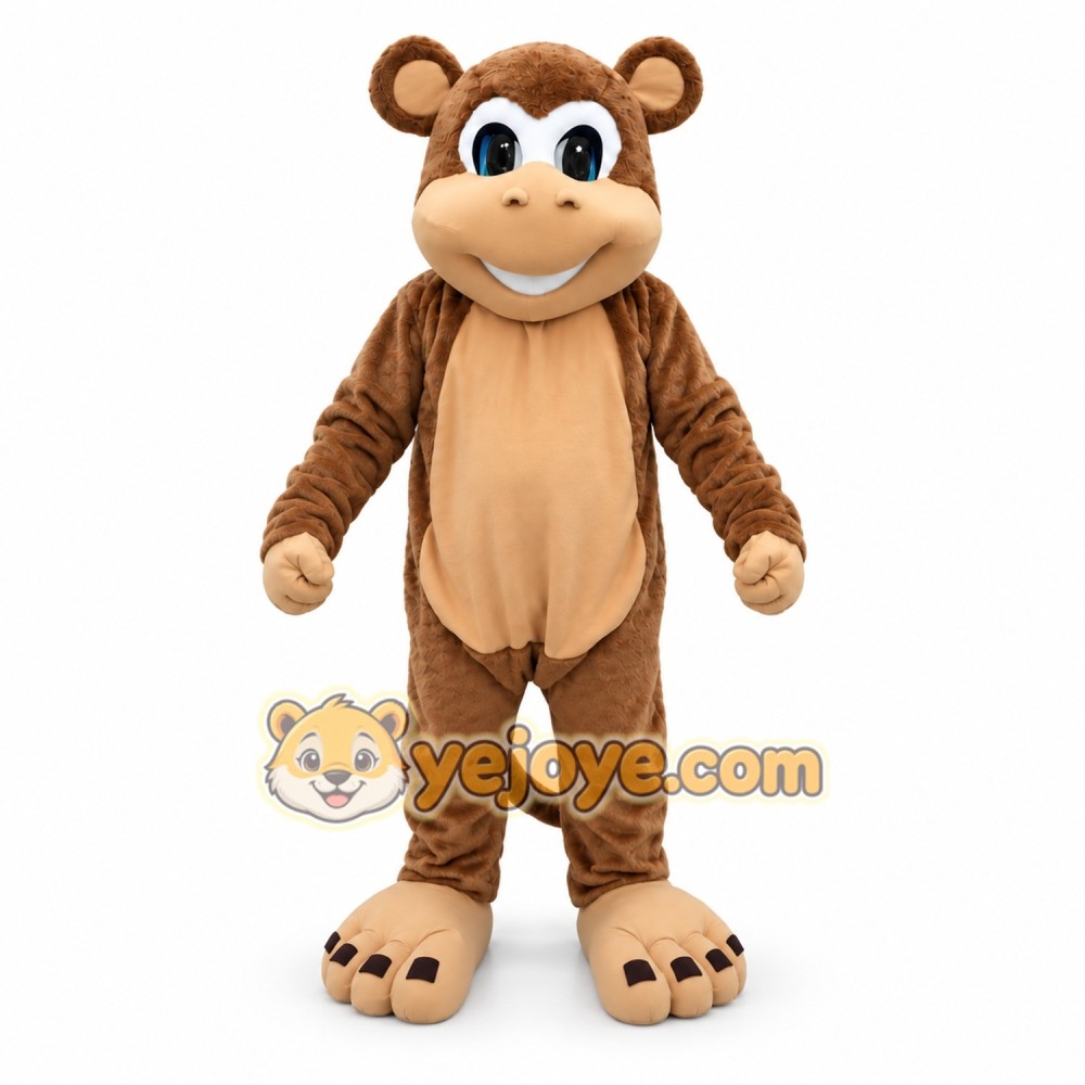 Brown Monkey Mascot Costume for Kids and Adults Brown Monkey Mascot Costume for Kids and Adults