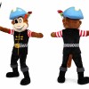 Pirate Monkey Mascot Costume with Blue Hat