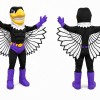 Black and Purple Bird Mascot Costume