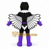 Black and Purple Bird Mascot Costume Black and Purple Bird Mascot Costume