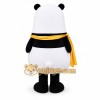Panda Mascot Costume with Yellow Scarf Panda Mascot Costume with Yellow Scarf