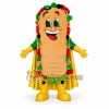 Funny Taco Mascot Costume with Yellow Cape Funny Taco Mascot Costume with Yellow Cape
