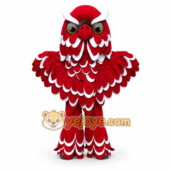 Red Owl Mascot Costume Red Owl Mascot Costume