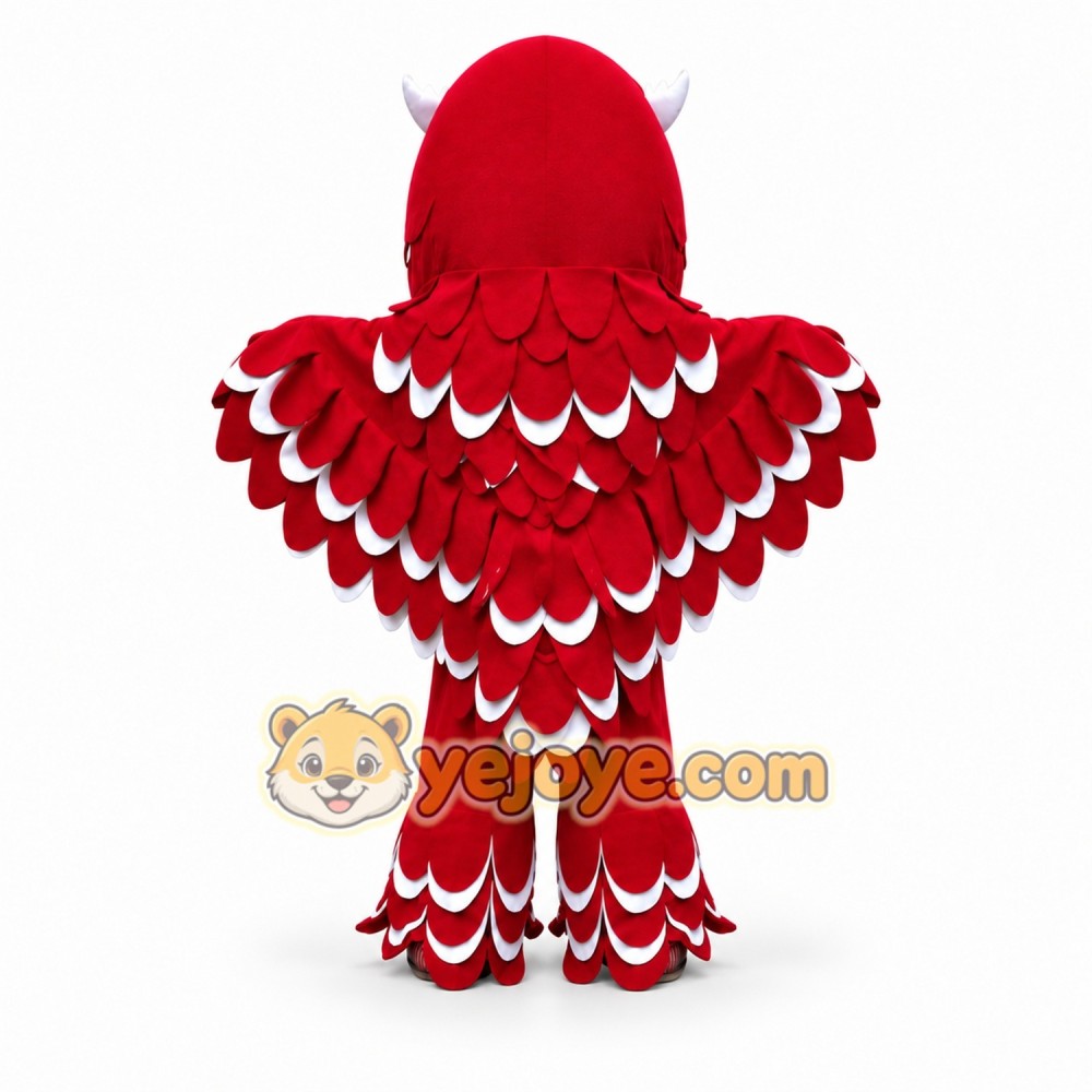 Red Owl Mascot Costume Red Owl Mascot Costume