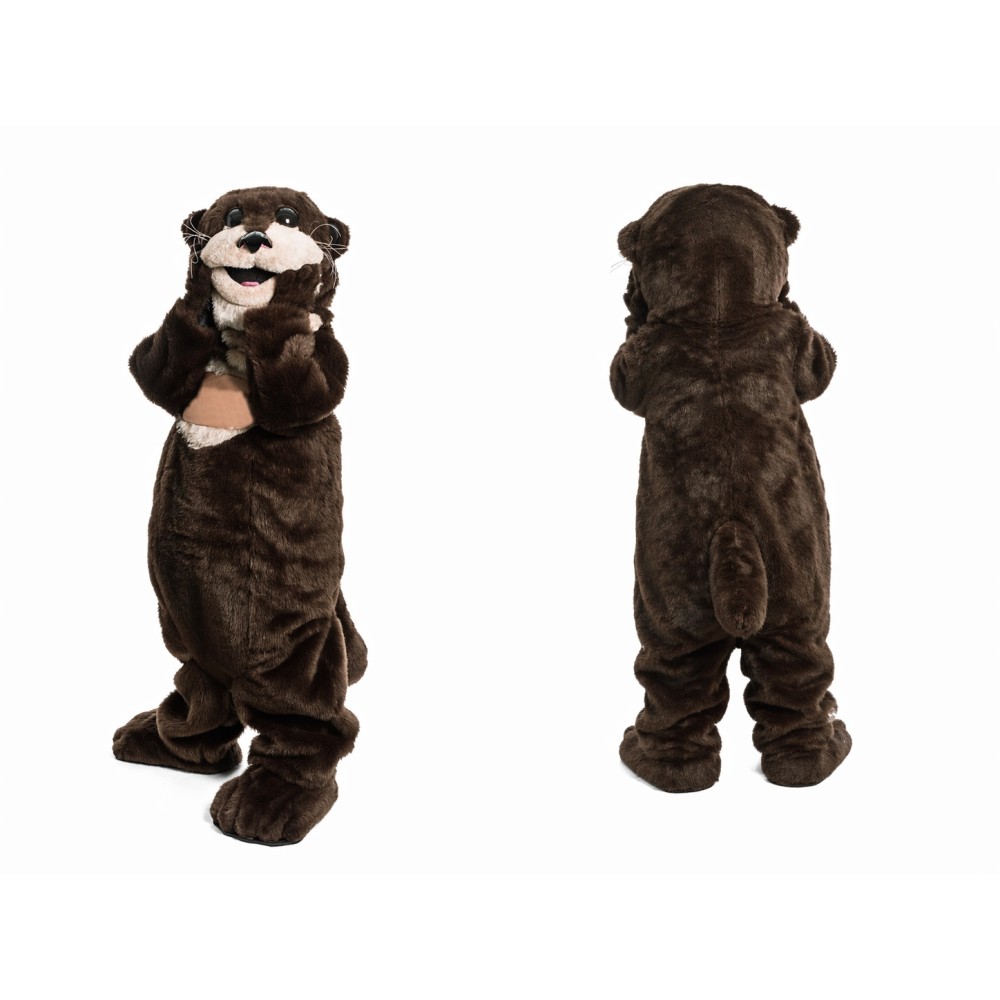 Brown Otter Mascot Costume for Kids and Adults