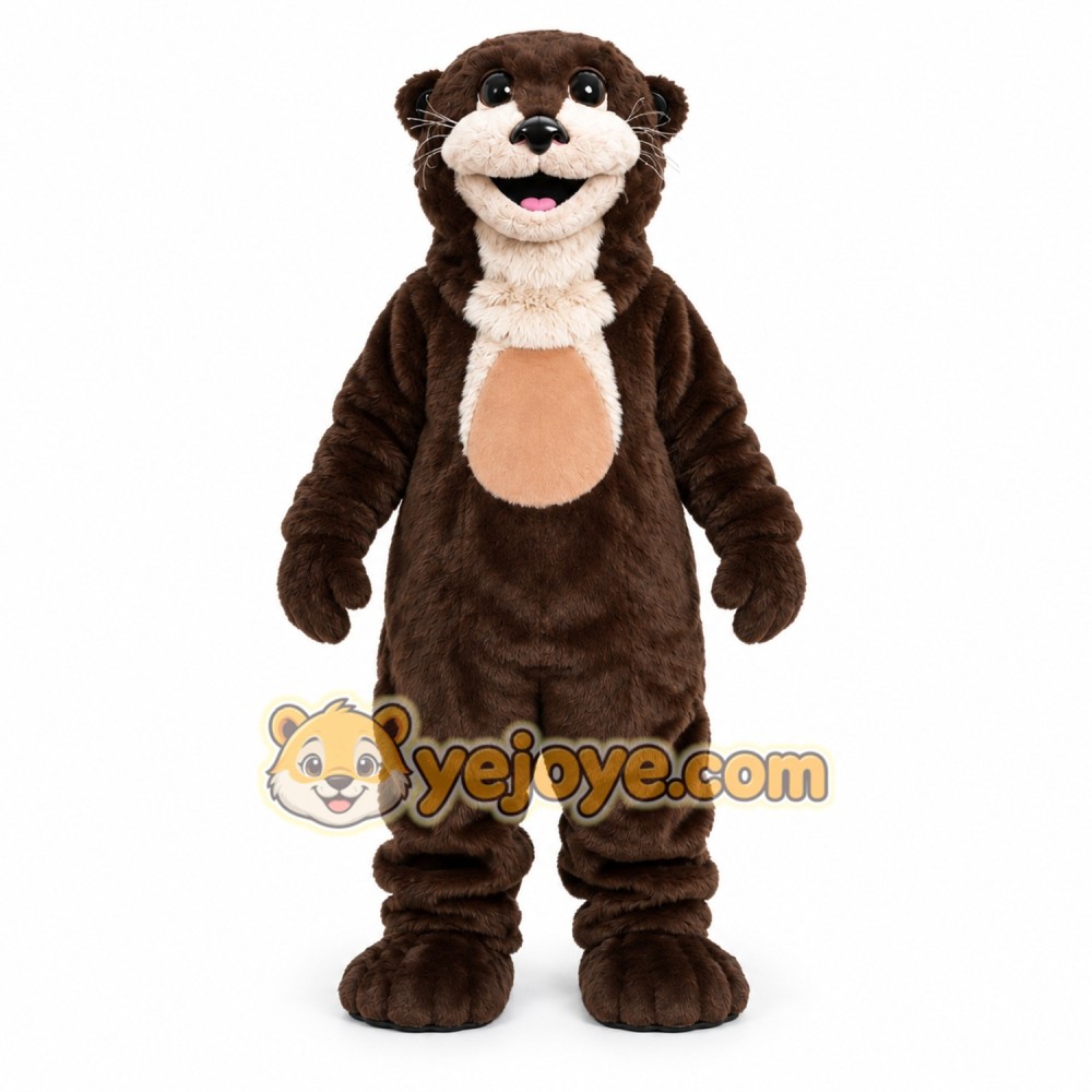 Brown Otter Mascot Costume for Kids and Adults Brown Otter Mascot Costume for Kids and Adults