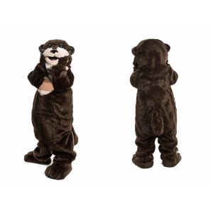 Brown Otter Mascot Costume for Kids and Adults