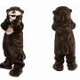 Brown Otter Mascot Costume for Kids and Adults